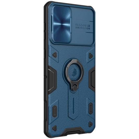 For Samsung Galaxy S21+ 5G NILLKIN Shockproof CamShield Armor Protective Case with Invisible Ring Holder(Blue) - Galaxy S21+ 5G Cases by NILLKIN | Online Shopping UK | buy2fix