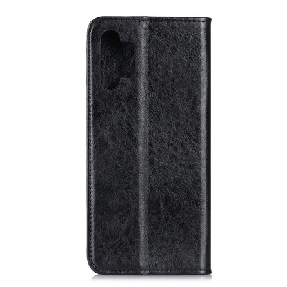 For Samsung Galaxy A32 4G Magnetic Crazy Horse Texture Horizontal Flip Leather Case with Holder & Card Slots & Wallet(Black) by buy2fix