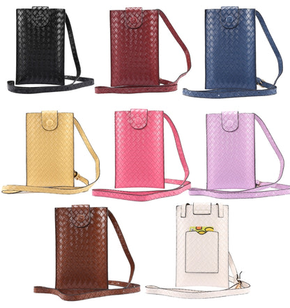 Braided Packing Simple High-end Mobile Phone Bag with Lanyard, Suitable for 6.7 inch Smartphones(White) - Universal Leather Case by buy2fix | Online Shopping UK | buy2fix