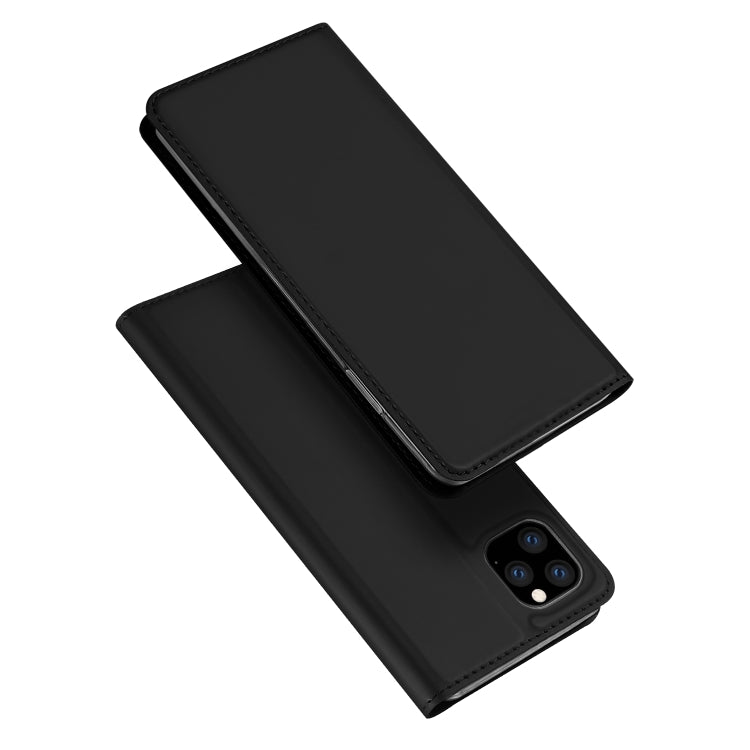 For iPhone 11 DUX DUCIS Skin Pro Series Shockproof Horizontal Flip Leather Case with Holder & Card Slots(Black) - iPhone 11 Cases by DUX DUCIS | Online Shopping UK | buy2fix
