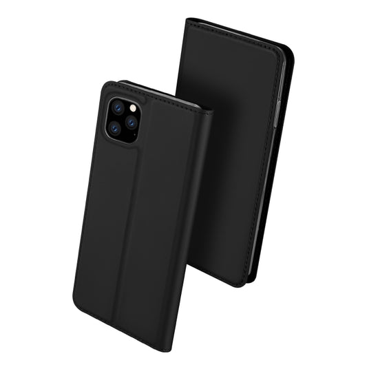 For iPhone 11 DUX DUCIS Skin Pro Series Shockproof Horizontal Flip Leather Case with Holder & Card Slots(Black) - iPhone 11 Cases by DUX DUCIS | Online Shopping UK | buy2fix