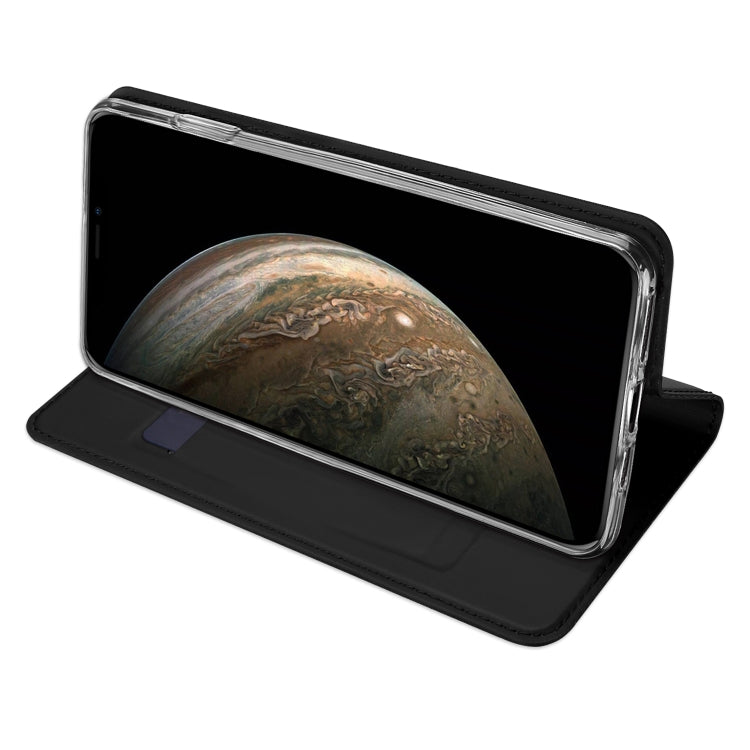 For iPhone 11 DUX DUCIS Skin Pro Series Shockproof Horizontal Flip Leather Case with Holder & Card Slots(Black) - iPhone 11 Cases by DUX DUCIS | Online Shopping UK | buy2fix