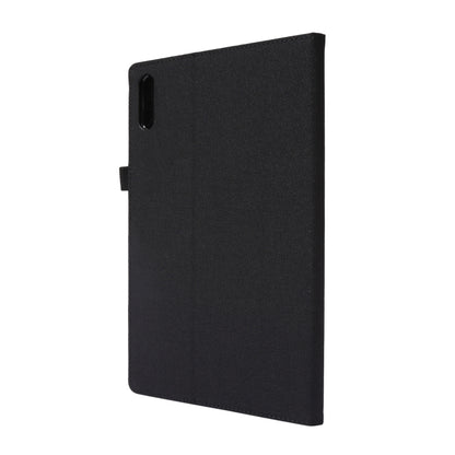 For Lenovo Tab P11 Pro Horizontal Flip TPU + Fabric PU Leather Protective Case with Name Card Clip(Black) - Lenovo by buy2fix | Online Shopping UK | buy2fix