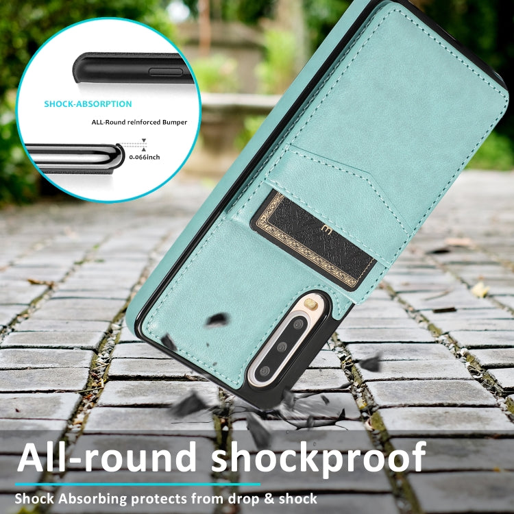 For Huawei P30 Solid Color PC + TPU Protective Case with Holder & Card Slots(Green) - Huawei Cases by buy2fix | Online Shopping UK | buy2fix