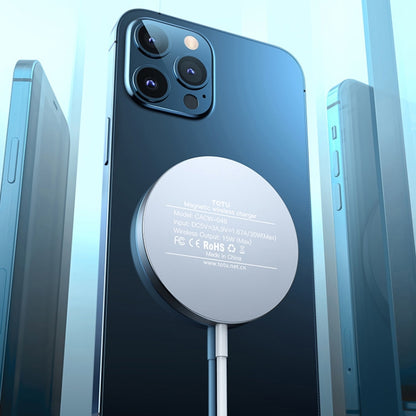 TOTUDESIGN CACW-048 Glory Series 15W Max Magnetic Wireless Charger(White) - Wireless Charger by TOTUDESIGN | Online Shopping UK | buy2fix
