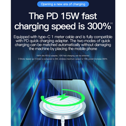 TOTUDESIGN CACW-048 Glory Series 15W Max Magnetic Wireless Charger(White) - Wireless Charger by TOTUDESIGN | Online Shopping UK | buy2fix