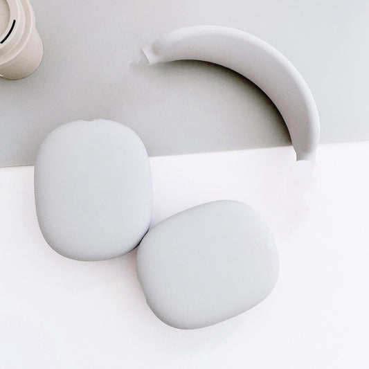 3 in 1 Headset Silicone Protective Case for AirPods Max(White) - For AirPods Max by buy2fix | Online Shopping UK | buy2fix