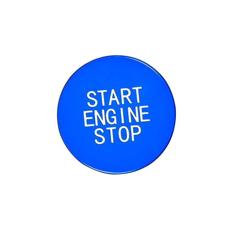 Car Carbon Fiber One-button Start Decorative Sticker for BMW 3 Series / G20 / G05 / G06 / G07 / G14 / G29 / F40 / F44(Blue) by buy2fix