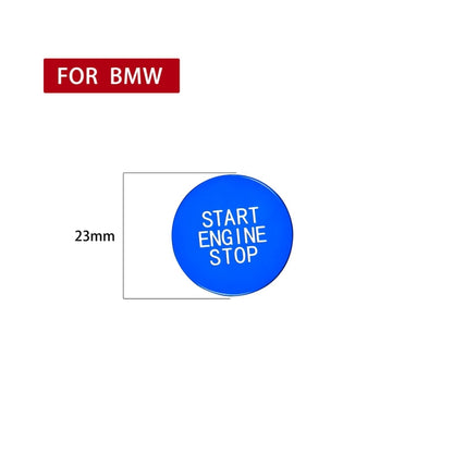 Car Carbon Fiber One-button Start Decorative Sticker for BMW 3 Series / G20 / G05 / G06 / G07 / G14 / G29 / F40 / F44(Blue) by buy2fix