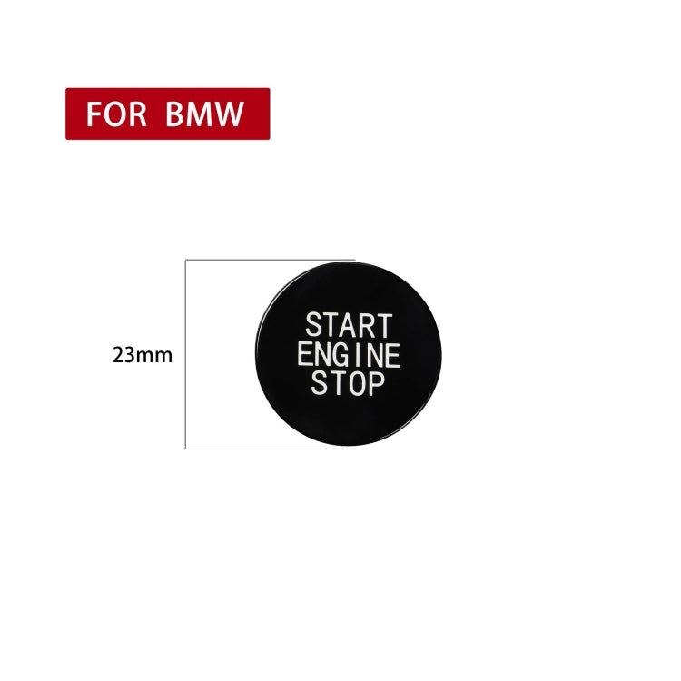 Car Carbon Fiber One-button Start Decorative Sticker for BMW 3 Series / G20 / G05 / G06 / G07 / G14 / G29 / F40 / F44(Black) by buy2fix
