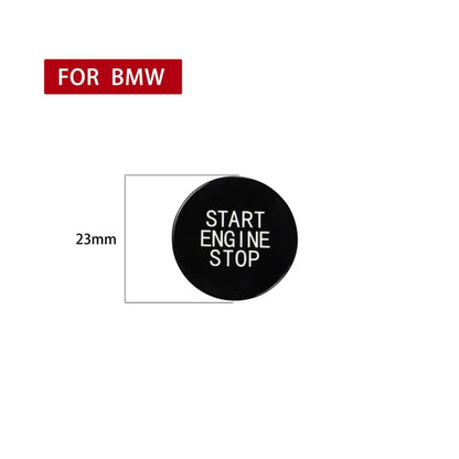 Car Carbon Fiber One-button Start Decorative Sticker for BMW 3 Series / G20 / G05 / G06 / G07 / G14 / G29 / F40 / F44(Black) by buy2fix