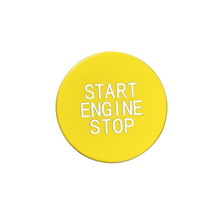 Car Carbon Fiber One-button Start Decorative Sticker for BMW 3 Series / G20 / G05 / G06 / G07 / G14 / G29 / F40 / F44(Yellow) by buy2fix