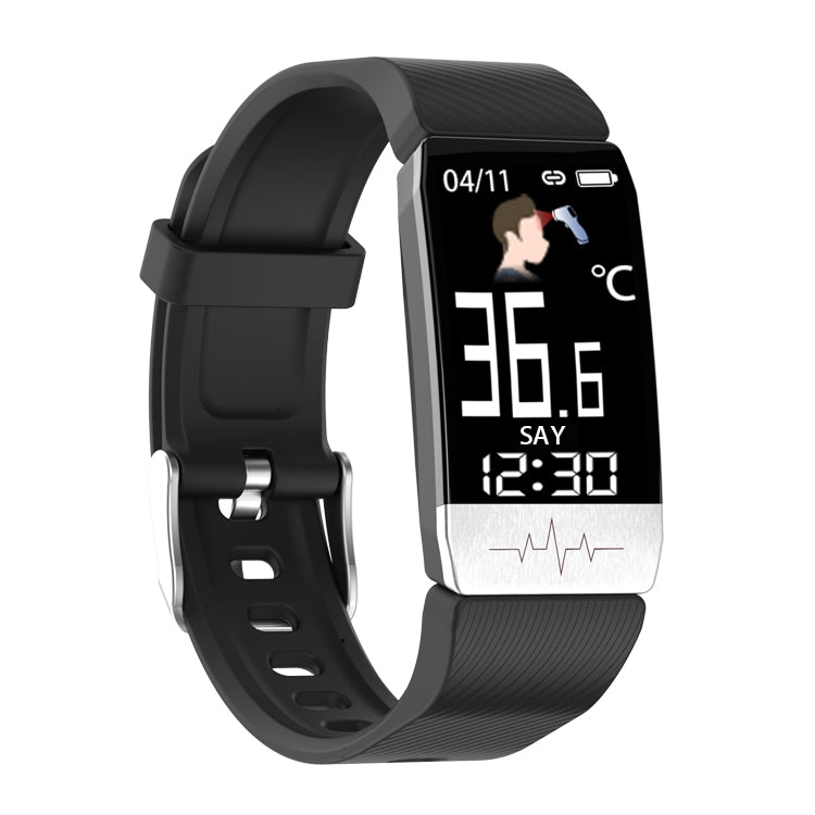 T1S 1.14 inch Screen IP67 Waterproof Smart Bracelet, Support Blood Oxygen Monitoring / Body Temperature Monitoring / Heart Rate Monitoring(Black) by buy2fix
