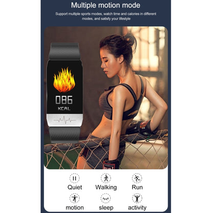 T1S 1.14 inch Screen IP67 Waterproof Smart Bracelet, Support Blood Oxygen Monitoring / Body Temperature Monitoring / Heart Rate Monitoring(Black) by buy2fix