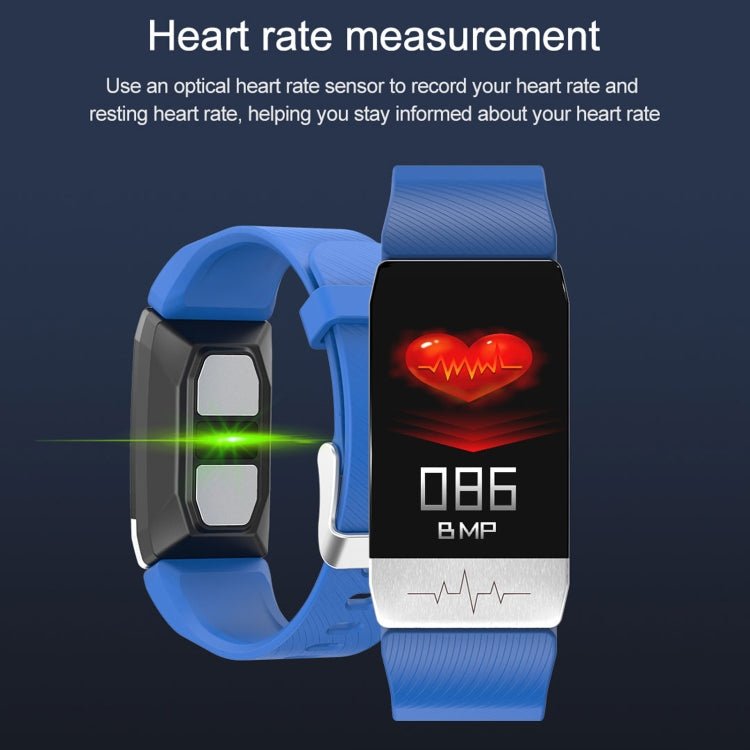 T1S 1.14 inch Screen IP67 Waterproof Smart Bracelet, Support Blood Oxygen Monitoring / Body Temperature Monitoring / Heart Rate Monitoring(Black) by buy2fix