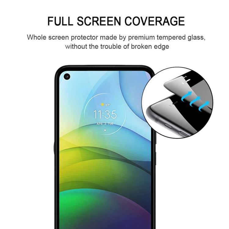 For Motorola Moto G9 Power Full Glue Full Screen Tempered Glass Film - Motorola Tempered Glass by buy2fix | Online Shopping UK | buy2fix