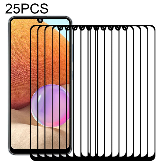 For Samsung Galaxy A32 4G 25 PCS Full Glue Full Screen Tempered Glass Film - Galaxy Tempered Glass by buy2fix | Online Shopping UK | buy2fix
