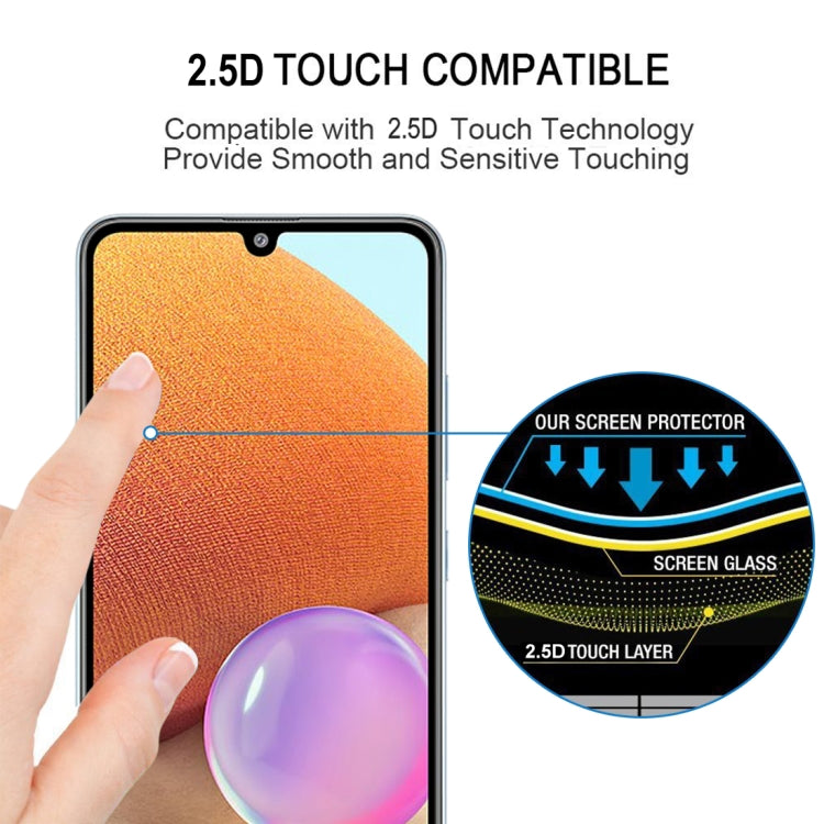 For Samsung Galaxy A32 4G 25 PCS Full Glue Full Screen Tempered Glass Film - Galaxy Tempered Glass by buy2fix | Online Shopping UK | buy2fix