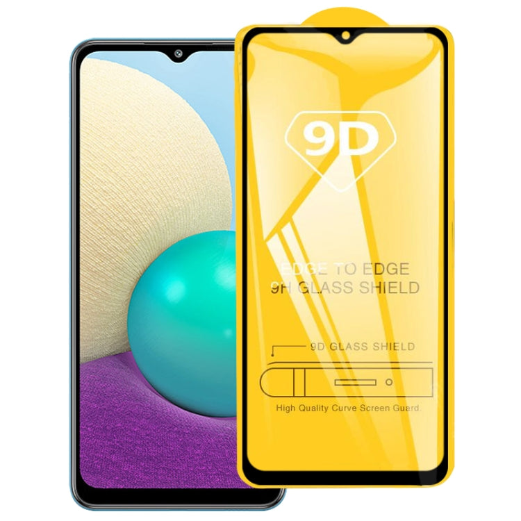 For Samsung Galaxy A02 9D Full Glue Full Screen Tempered Glass Film - Galaxy Tempered Glass by buy2fix | Online Shopping UK | buy2fix