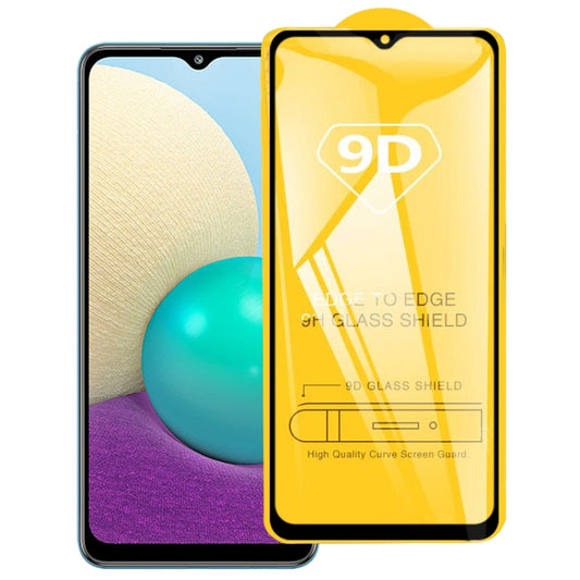 For Samsung Galaxy A02 9D Full Glue Full Screen Tempered Glass Film - Galaxy Tempered Glass by buy2fix | Online Shopping UK | buy2fix