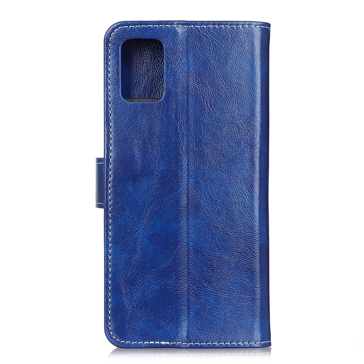 For Xiaomi Redmi 9T / Note 9 4G Retro Crazy Horse Texture Horizontal Flip Leather Case with Holder & Card Slots & Photo Frame & Wallet(Blue) - Xiaomi Cases by buy2fix | Online Shopping UK | buy2fix
