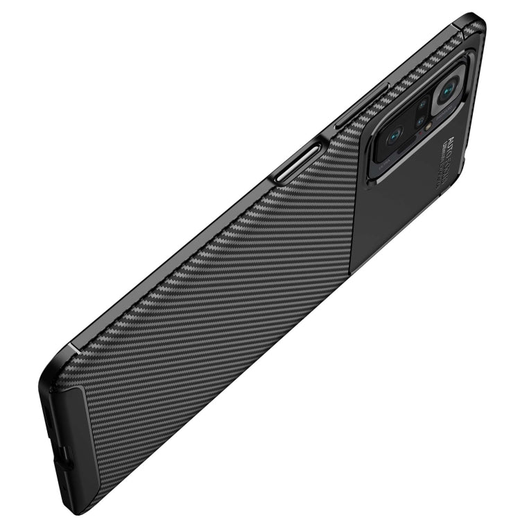 For Xiaomi Redmi Note 10 Pro / Note 10 Pro Max Carbon Fiber Texture Shockproof TPU Case(Black) - Xiaomi Cases by buy2fix | Online Shopping UK | buy2fix
