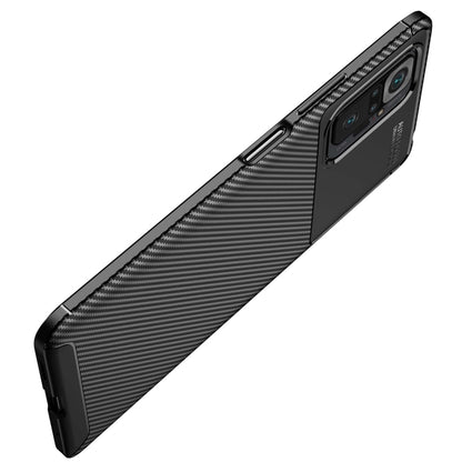 For Xiaomi Redmi Note 10 Pro / Note 10 Pro Max Carbon Fiber Texture Shockproof TPU Case(Black) - Xiaomi Cases by buy2fix | Online Shopping UK | buy2fix