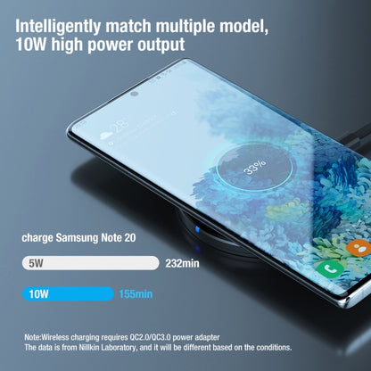 NILLKIN MC026 Portable Button Fast Charging Wireless Charger(Black) by NILLKIN