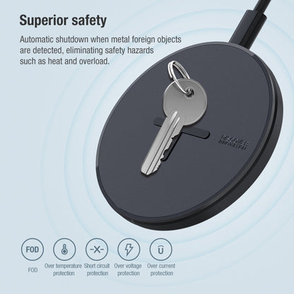 NILLKIN MC026 Portable Button Fast Charging Wireless Charger(Black) by NILLKIN