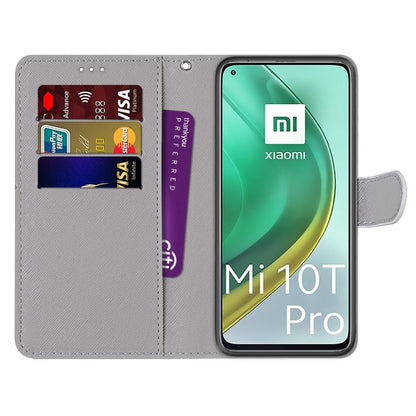 For Xiaomi Mi 10T Pro / 10T / K30s Coloured Drawing Cross Texture Horizontal Flip PU Leather Case with Holder & Card Slots & Wallet & Lanyard(Big Cat Holding Kitten) - Xiaomi Cases by buy2fix | Online Shopping UK | buy2fix