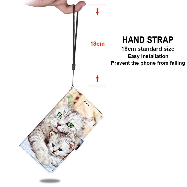 For Xiaomi Mi 10T Pro / 10T / K30s Coloured Drawing Cross Texture Horizontal Flip PU Leather Case with Holder & Card Slots & Wallet & Lanyard(Big Cat Holding Kitten) - Xiaomi Cases by buy2fix | Online Shopping UK | buy2fix