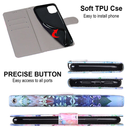 For Xiaomi Mi 10T Pro / 10T / K30s Coloured Drawing Cross Texture Horizontal Flip PU Leather Case with Holder & Card Slots & Wallet & Lanyard(Light Pink Bouquet) - Xiaomi Cases by buy2fix | Online Shopping UK | buy2fix