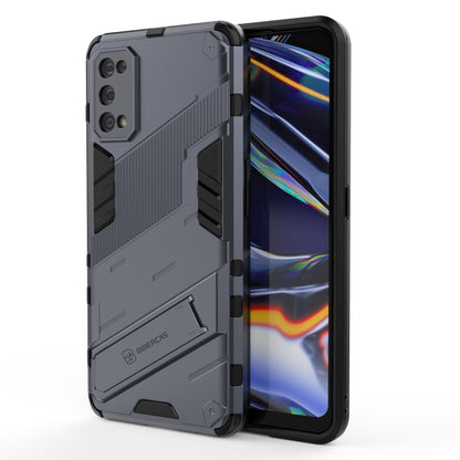 For OPPO Realme 7 Pro Punk Armor 2 in 1 PC + TPU Shockproof Case with Invisible Holder(Grey) - Realme Cases by buy2fix | Online Shopping UK | buy2fix