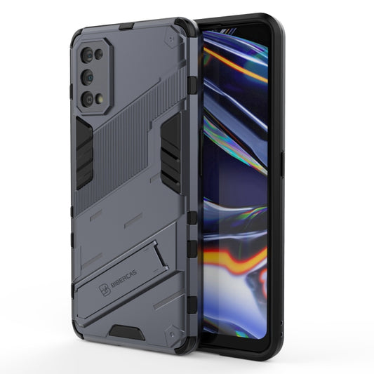 For OPPO Realme 7 Pro Punk Armor 2 in 1 PC + TPU Shockproof Case with Invisible Holder(Grey) - Realme Cases by buy2fix | Online Shopping UK | buy2fix