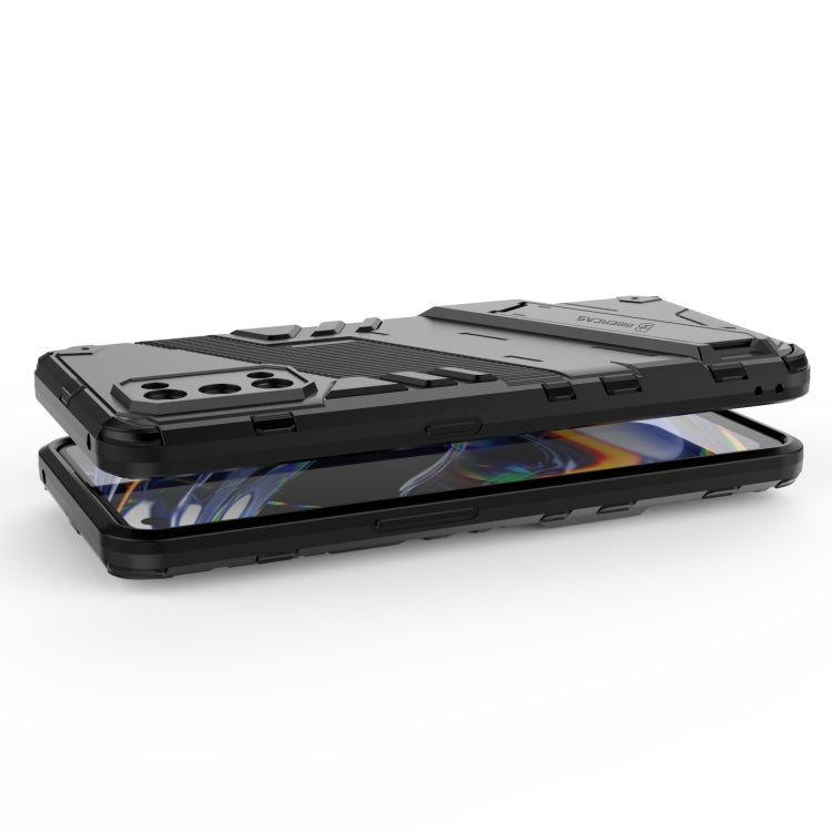 For OPPO Realme 7 Pro Punk Armor 2 in 1 PC + TPU Shockproof Case with Invisible Holder(Grey) - Realme Cases by buy2fix | Online Shopping UK | buy2fix