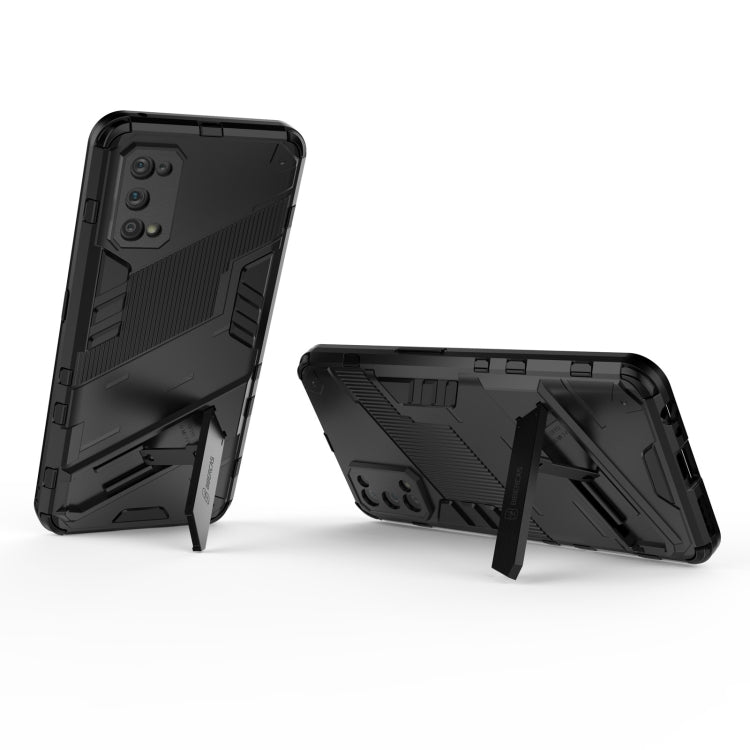 For OPPO Realme 7 Pro Punk Armor 2 in 1 PC + TPU Shockproof Case with Invisible Holder(Green) - Realme Cases by buy2fix | Online Shopping UK | buy2fix