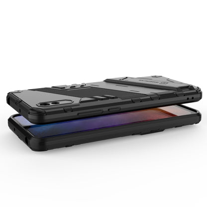 For Xiaomi Redmi 9A Punk Armor 2 in 1 PC + TPU Shockproof Case with Invisible Holder(Black) - Xiaomi Cases by buy2fix | Online Shopping UK | buy2fix