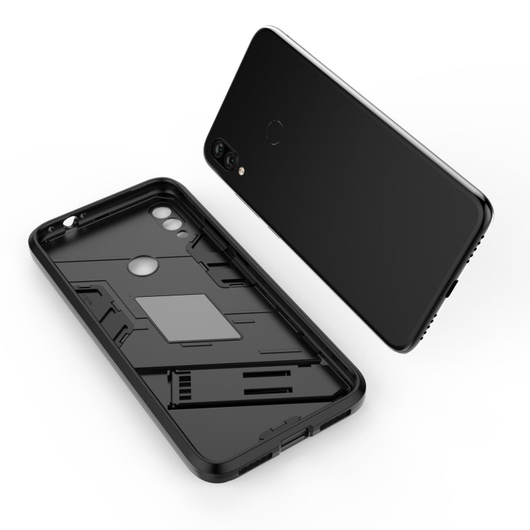 For Xiaomi Redmi Note 7 Punk Armor 2 in 1 PC + TPU Shockproof Case with Invisible Holder(Red) - Xiaomi Cases by buy2fix | Online Shopping UK | buy2fix