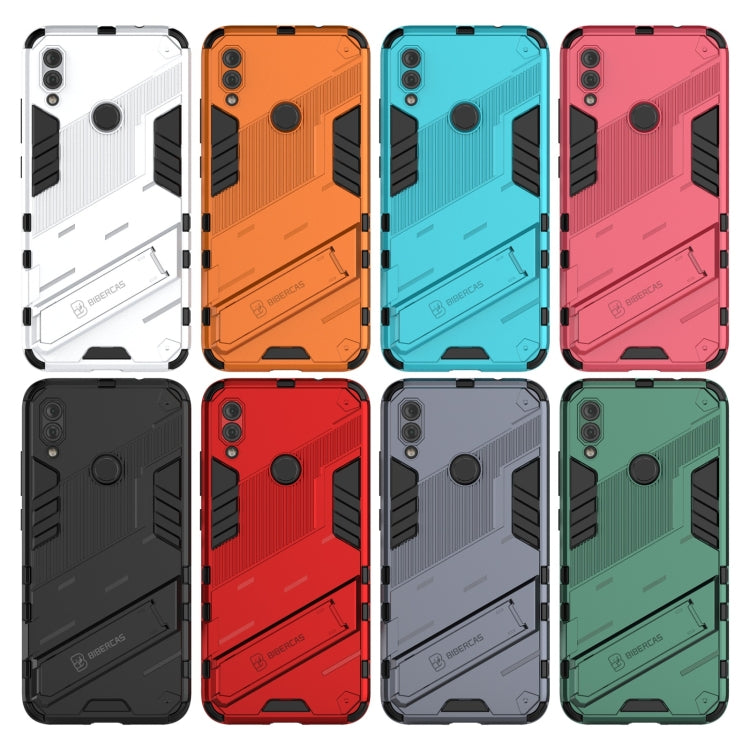 For Xiaomi Redmi Note 7 Punk Armor 2 in 1 PC + TPU Shockproof Case with Invisible Holder(Red) - Xiaomi Cases by buy2fix | Online Shopping UK | buy2fix