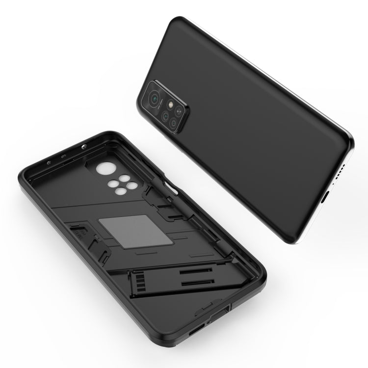 For Xiaomi Mi 10T Pro 5G Punk Armor 2 in 1 PC + TPU Shockproof Case with Invisible Holder(Black) by buy2fix