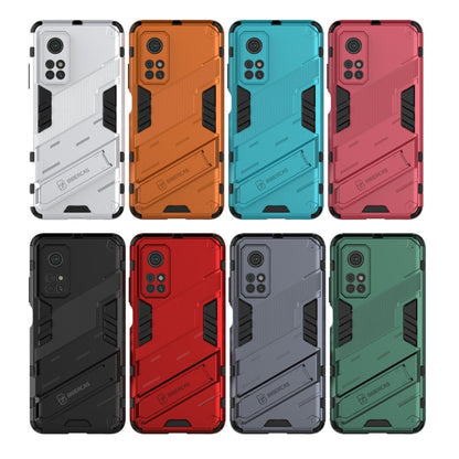 For Xiaomi Mi 10T Pro 5G Punk Armor 2 in 1 PC + TPU Shockproof Case with Invisible Holder(Black) by buy2fix