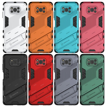 For Xiaomi Poco X3 Punk Armor 2 in 1 PC + TPU Shockproof Case with Invisible Holder(Black) - Xiaomi Cases by buy2fix | Online Shopping UK | buy2fix