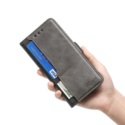 For Xiaomi Mi 11 Retro Texture Contrast Color Side Buckle Horizontal Flip Leather Case with Holder & Card Slots & Wallet(Black) - Xiaomi Cases by buy2fix | Online Shopping UK | buy2fix