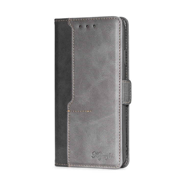For Xiaomi Redmi Note 9 Pro / 9S Retro Texture Contrast Color Side Buckle Horizontal Flip Leather Case with Holder & Card Slots & Wallet(Black) - Xiaomi Cases by buy2fix | Online Shopping UK | buy2fix