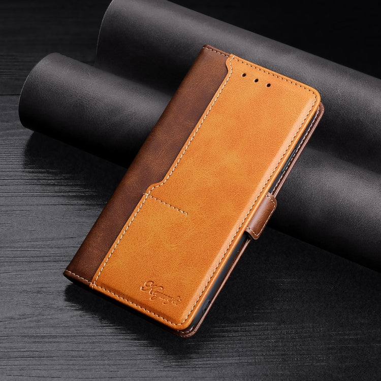 For Xiaomi Redmi Note 9 Pro / 9S Retro Texture Contrast Color Side Buckle Horizontal Flip Leather Case with Holder & Card Slots & Wallet(Brown) - Xiaomi Cases by buy2fix | Online Shopping UK | buy2fix