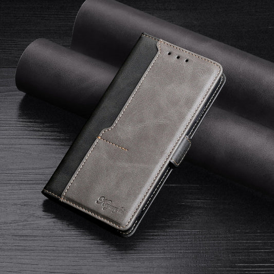For Xiaomi Mi 8 Lite Retro Texture Contrast Color Side Buckle Horizontal Flip Leather Case with Holder & Card Slots & Wallet(Black) - Xiaomi Cases by buy2fix | Online Shopping UK | buy2fix