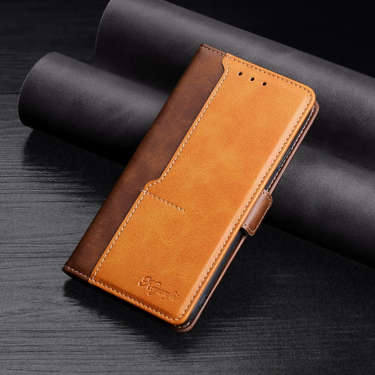 For Xiaomi Mi 6 Retro Texture Contrast Color Side Buckle Horizontal Flip Leather Case with Holder & Card Slots & Wallet(Brown) - Xiaomi Cases by buy2fix | Online Shopping UK | buy2fix