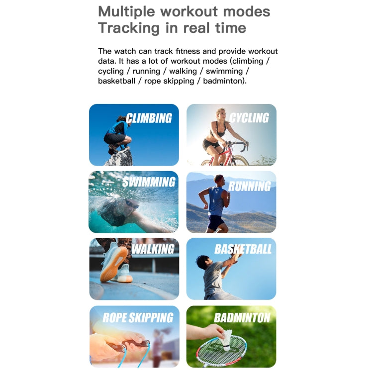 MX12 1.3 inch IPS Color Screen IP68 Waterproof Smart Watch, Support Bluetooth Call / Sleep Monitoring / Heart Rate Monitoring, Style: Leather Strap(Silver Brown) by buy2fix