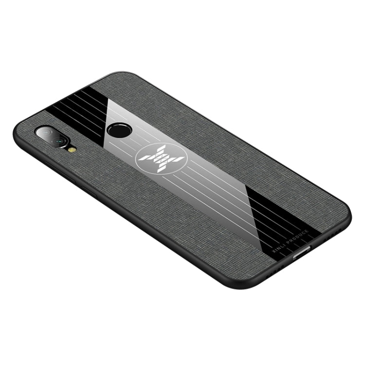 For Xiaomi Redmi 7 XINLI Stitching Cloth Texture Shockproof TPU Protective Case(Gray) - Xiaomi Cases by XINLI | Online Shopping UK | buy2fix