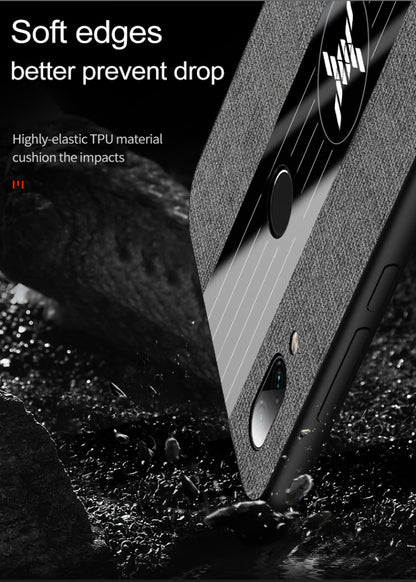 For Xiaomi Redmi 7 XINLI Stitching Cloth Texture Shockproof TPU Protective Case(Gray) - Xiaomi Cases by XINLI | Online Shopping UK | buy2fix